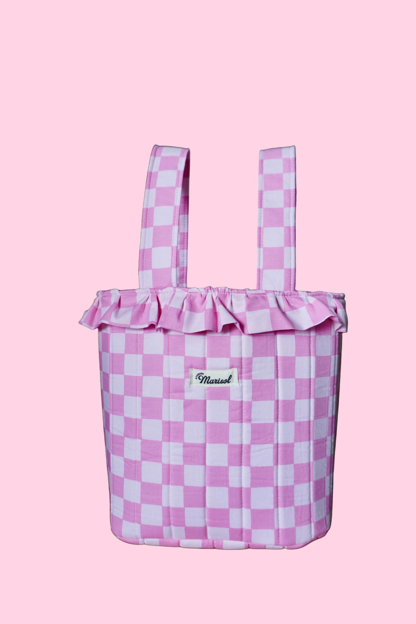Stroller Bag - Pink Checkered