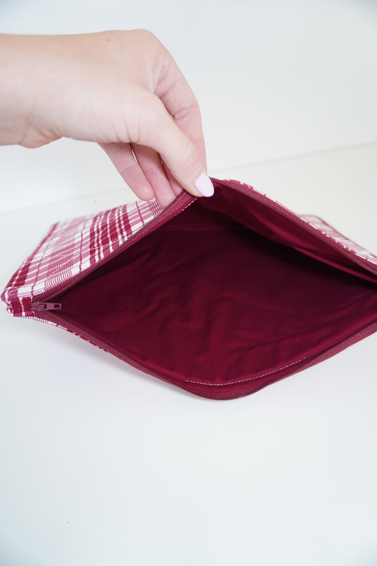 Laptop Sleeve - Maroon Plaid