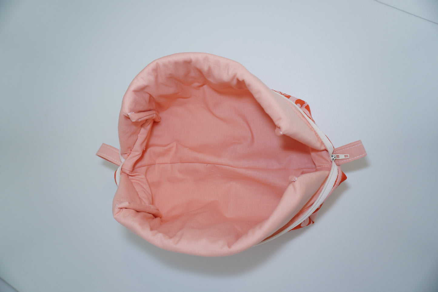 Boxy Makeup Bag - Orange Petal