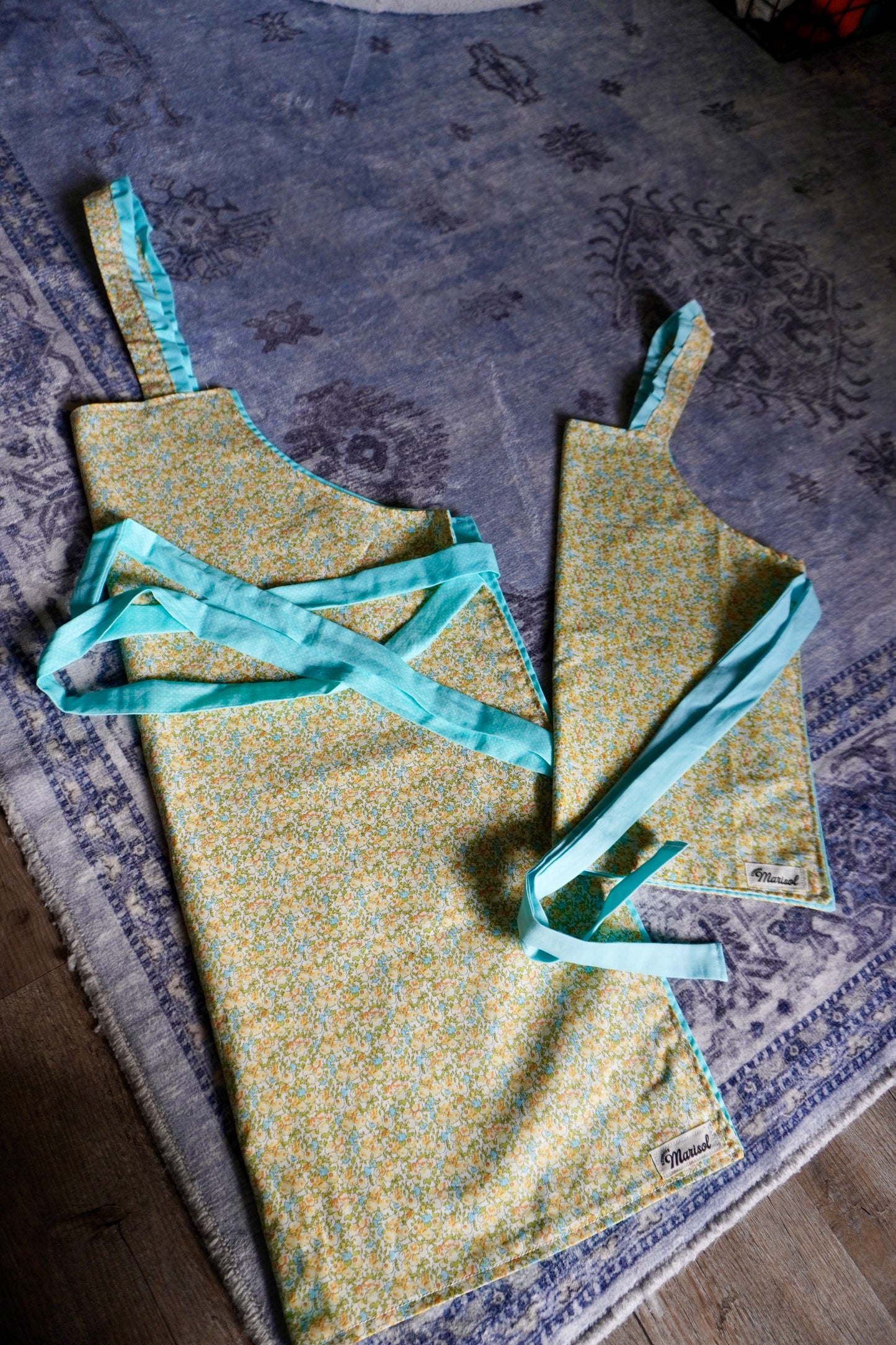 Mommy + Me Apron Set - Lemon Blossom