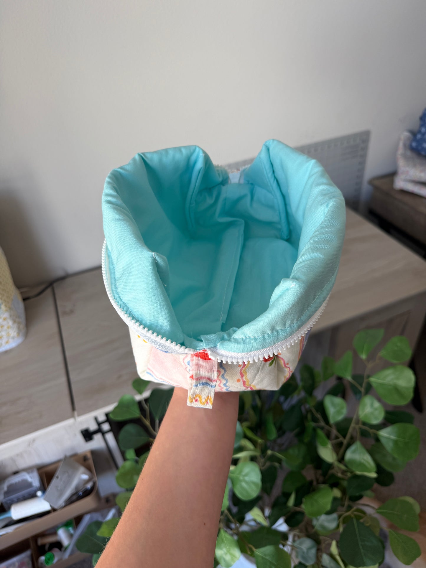 Quilted Makeup Bag - Coastal