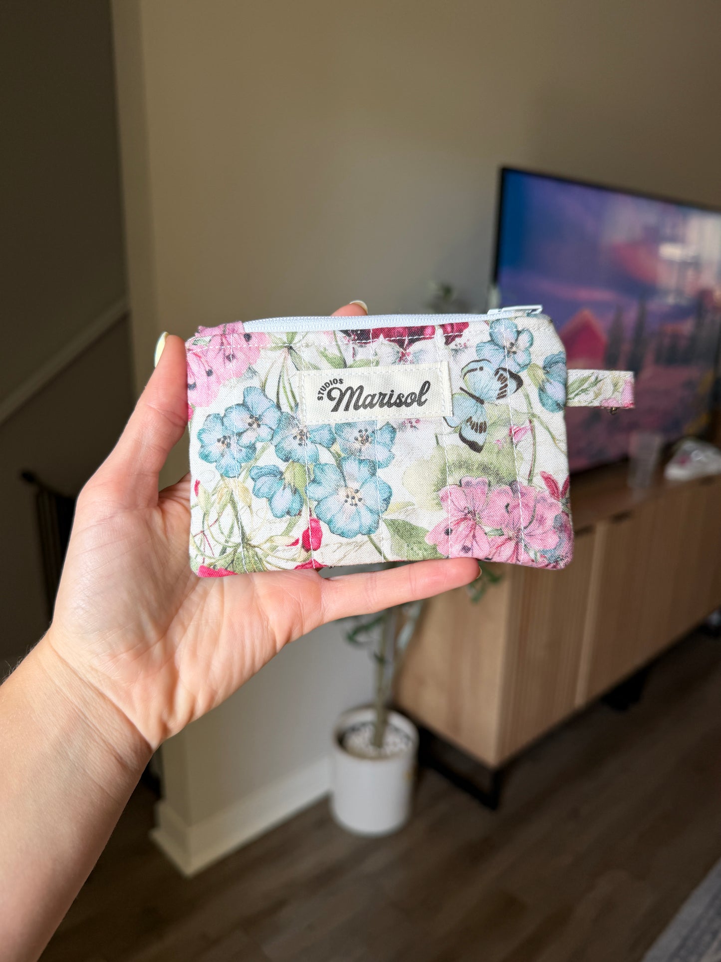 Keychain Wallet - Butterfly Garden