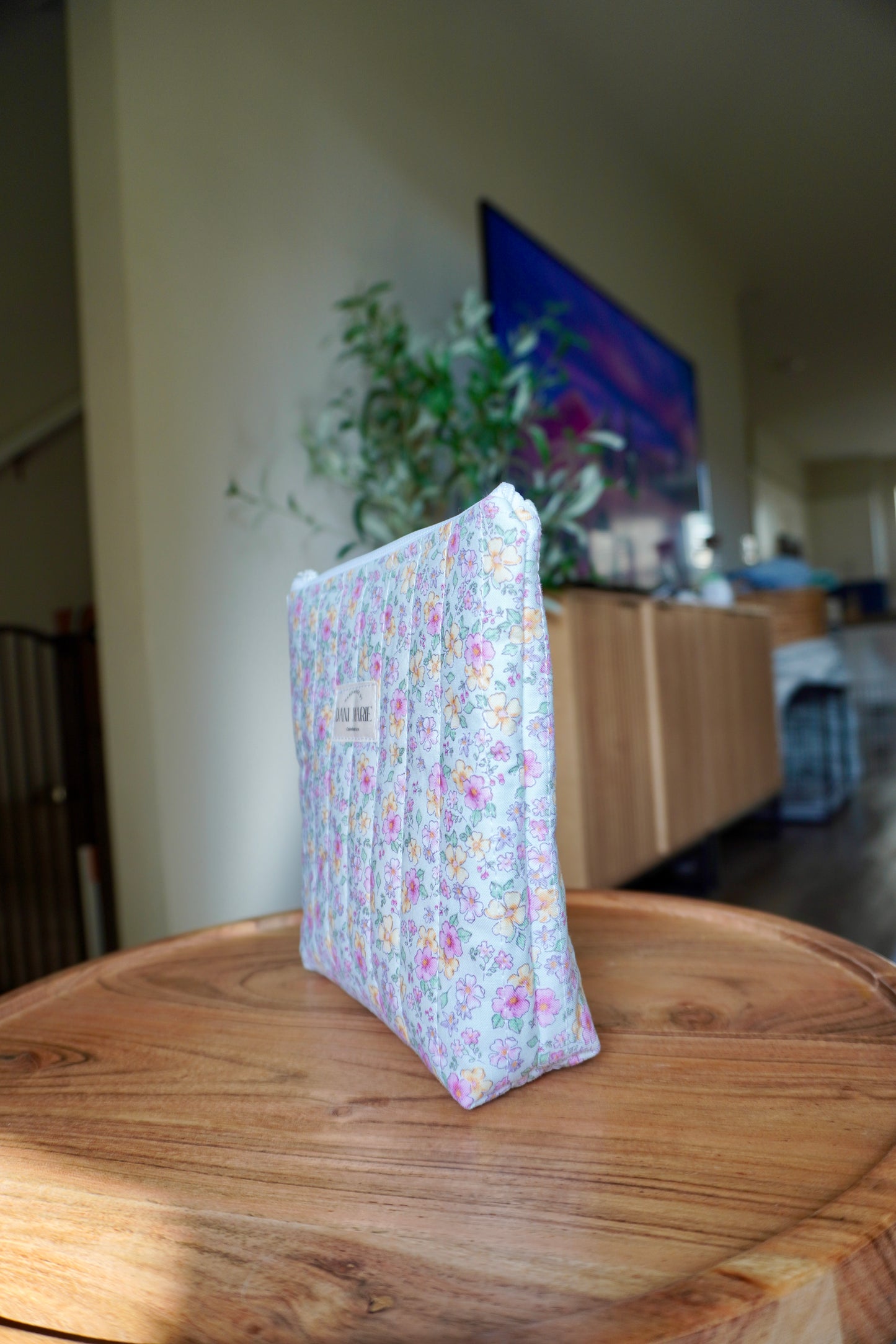 Stand Up Zipper Pouch - Floral