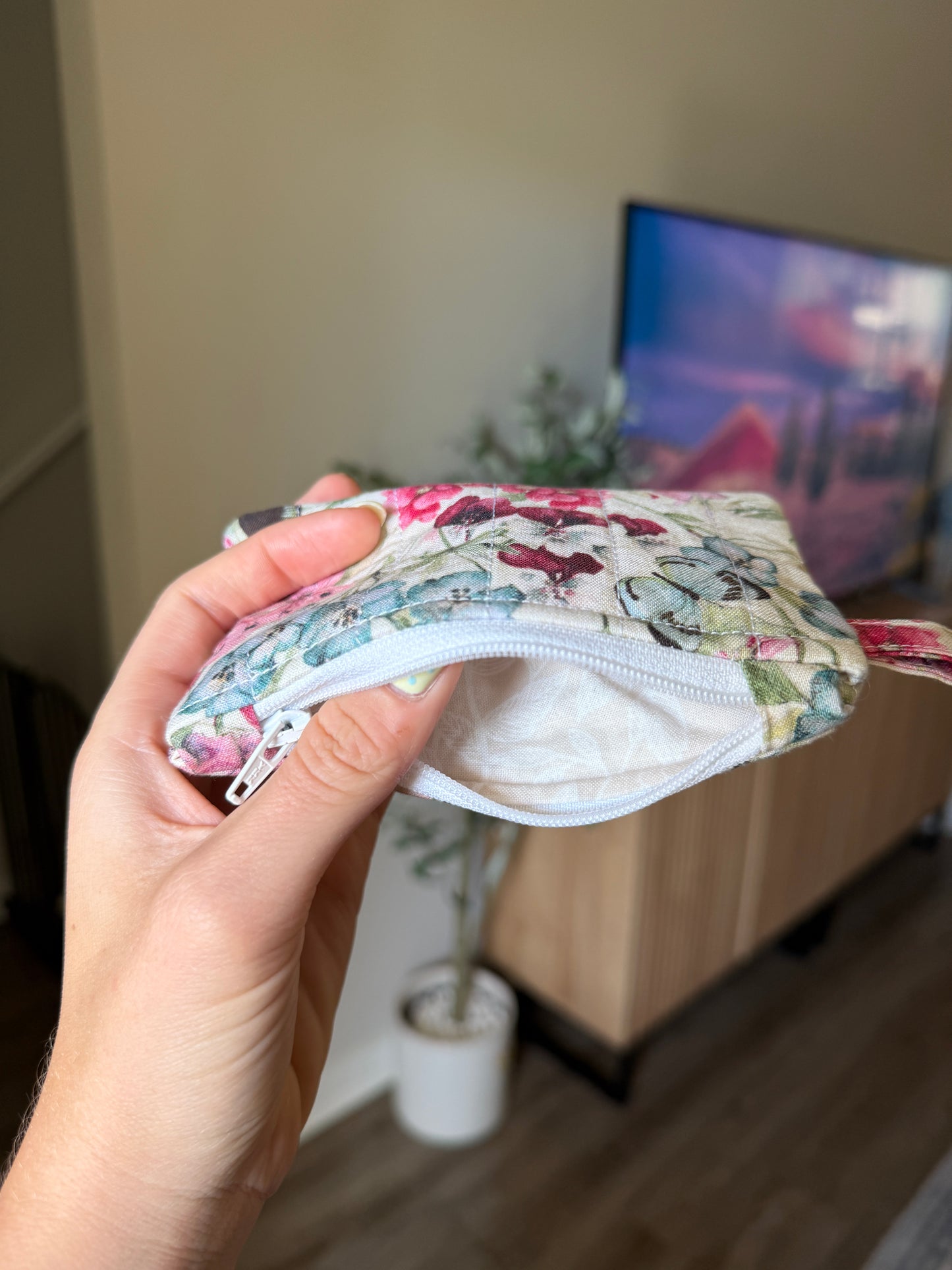 Keychain Wallet - Butterfly Garden