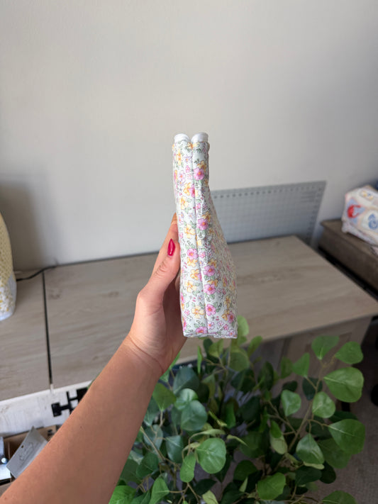 Stand Up Zipper Pouch - Floral