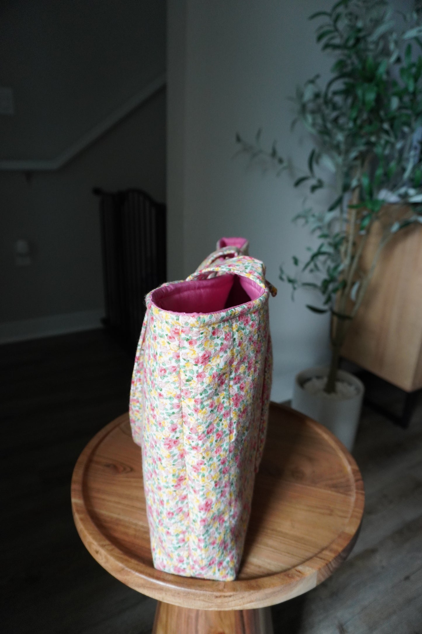 Quilted Tote Bag - Spring Floral