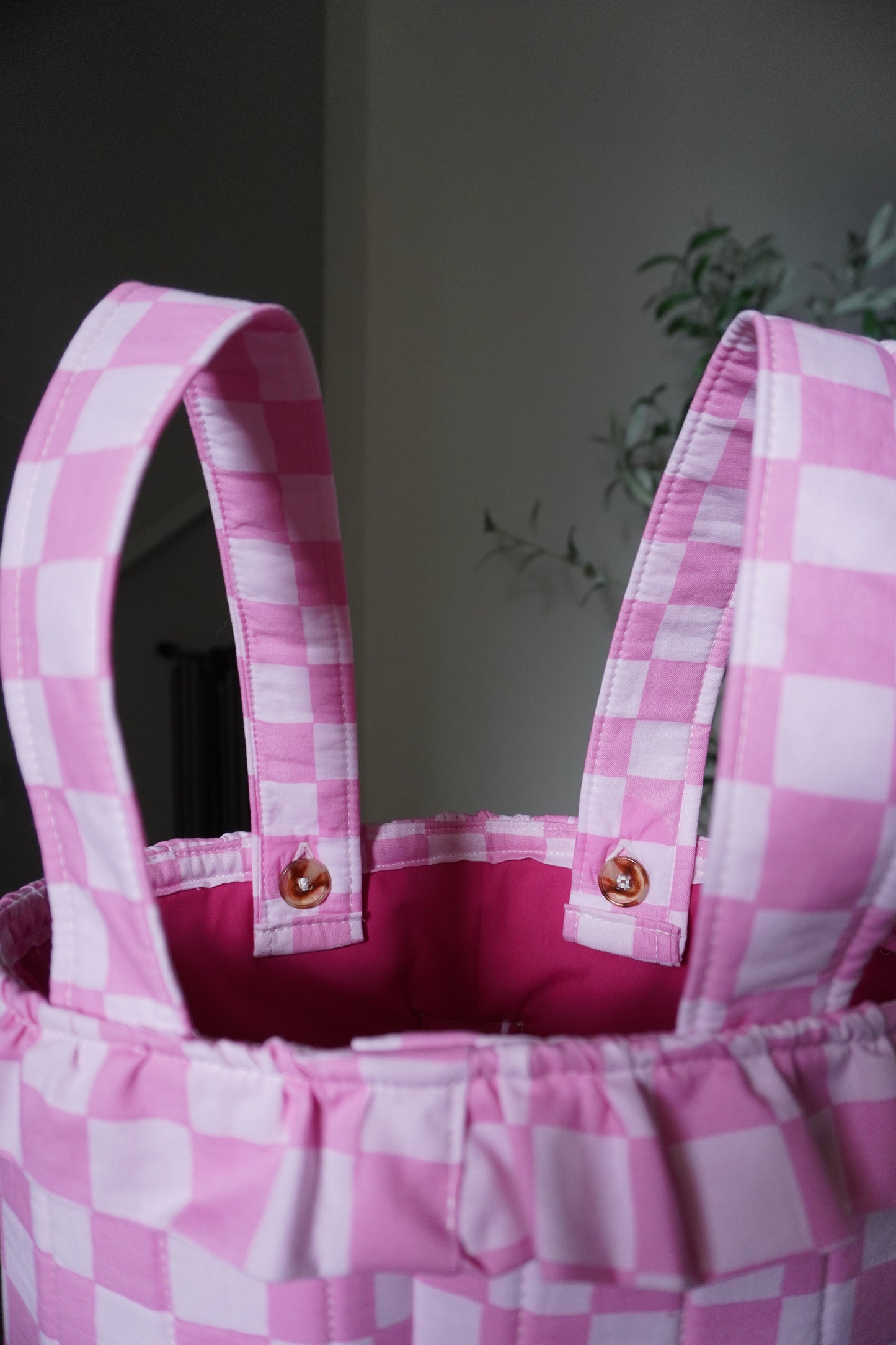 Stroller Bag - Pink Checkered
