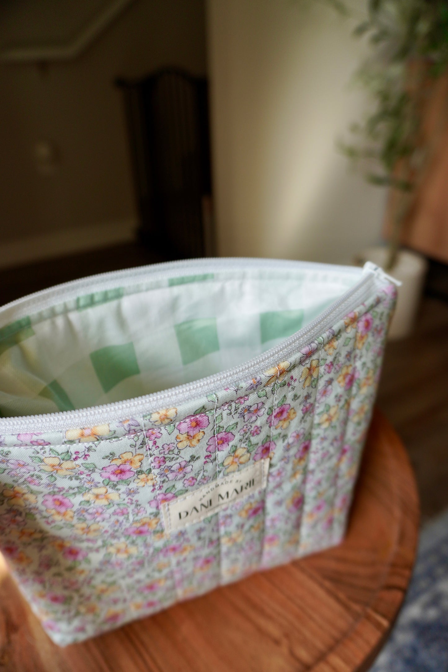 Stand Up Zipper Pouch - Floral