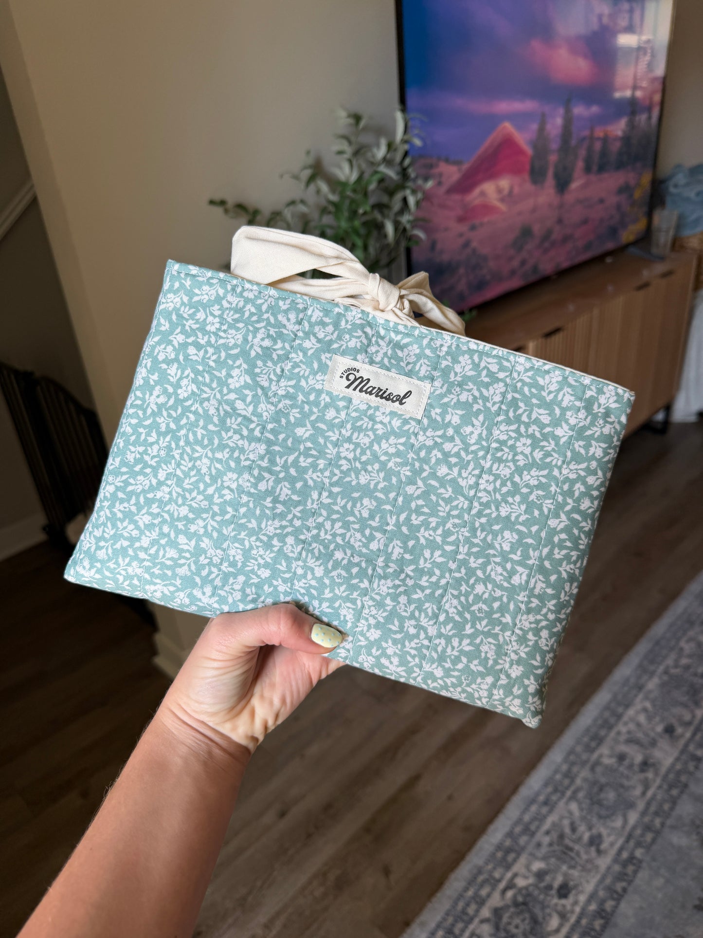 Medium Book Sleeve - Misty Blue