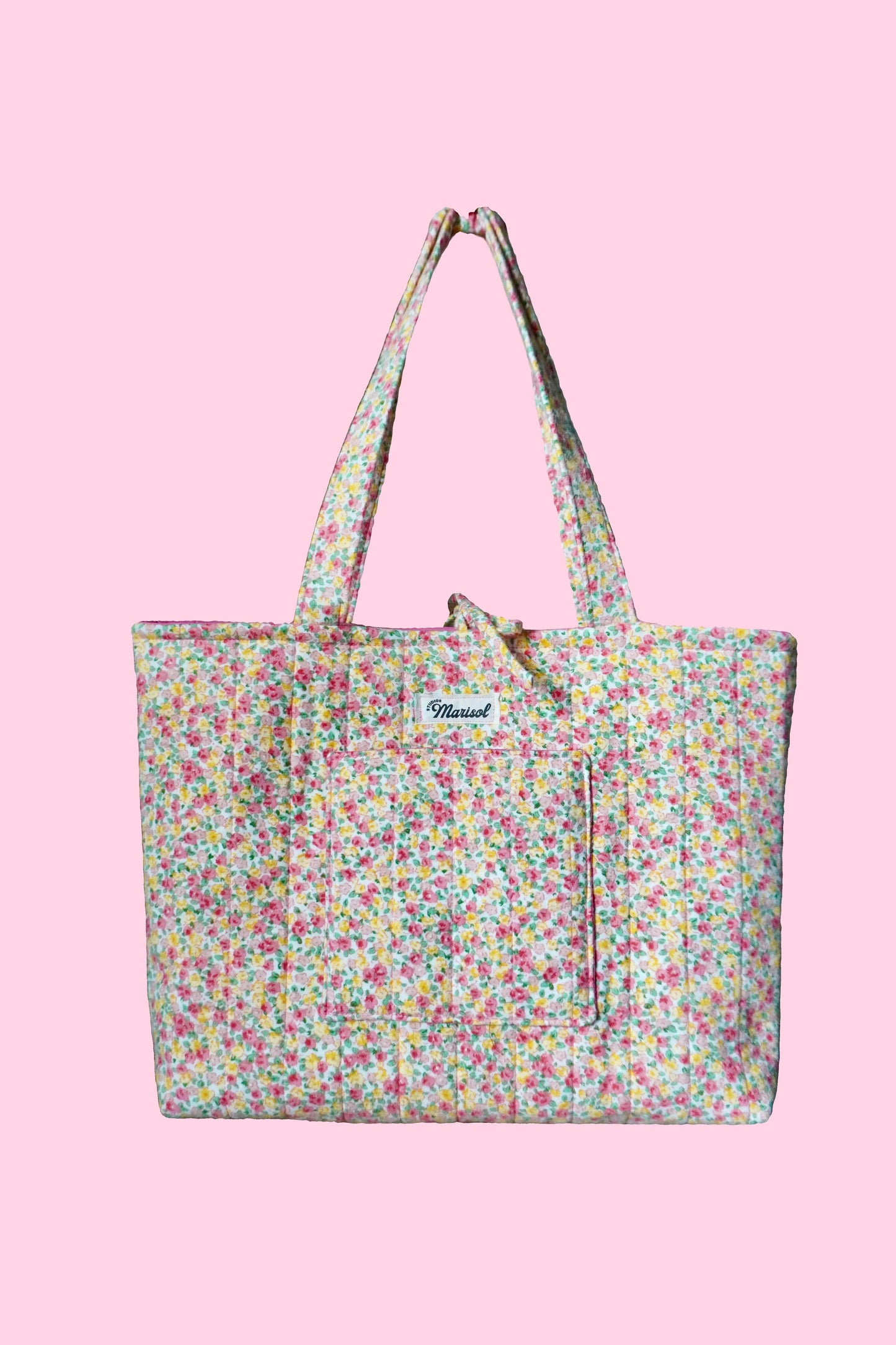 Quilted Tote Bag - Spring Floral