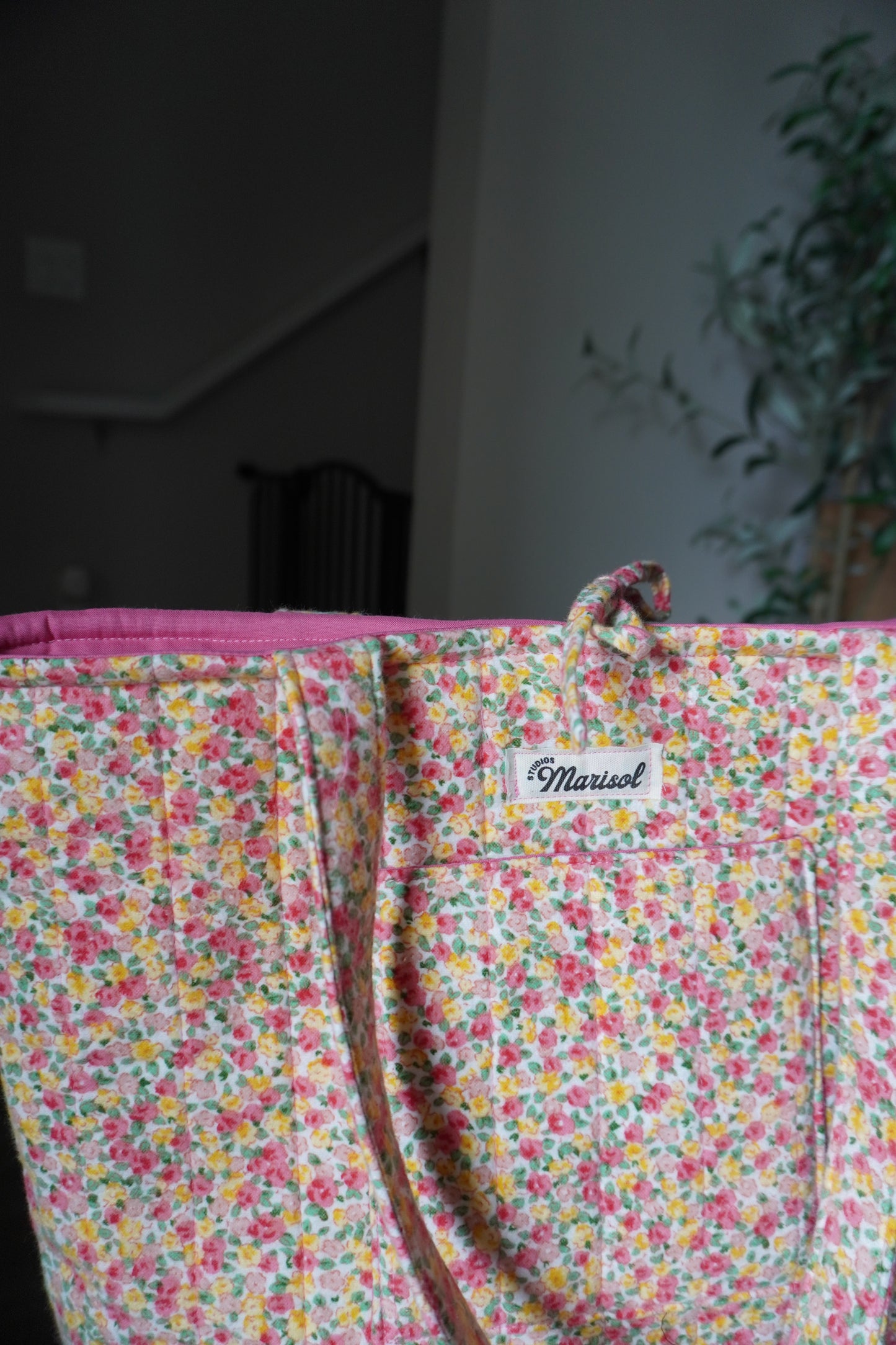 Quilted Tote Bag - Spring Floral