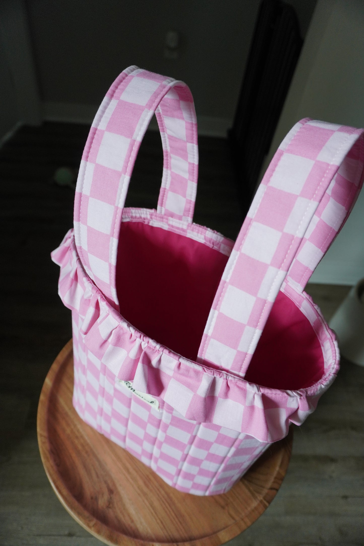 Stroller Bag - Pink Checkered