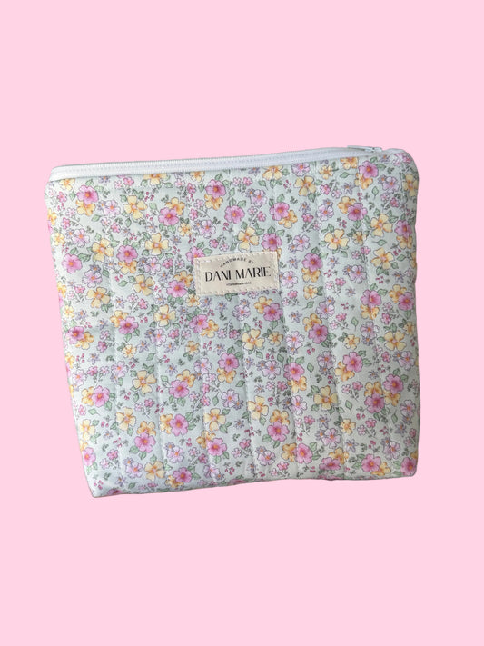Stand Up Zipper Pouch - Floral