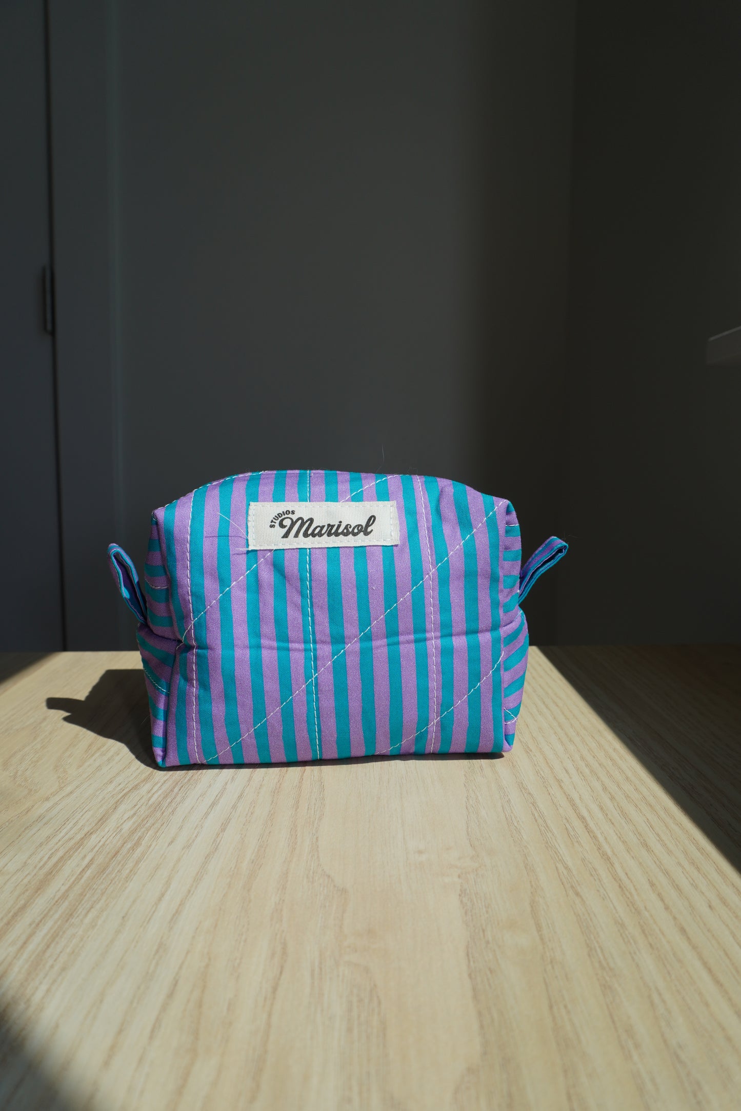 Mini Makeup Bag - Vibrant Stripe