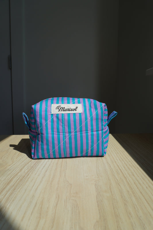 Mini Makeup Bag - Vibrant Stripe