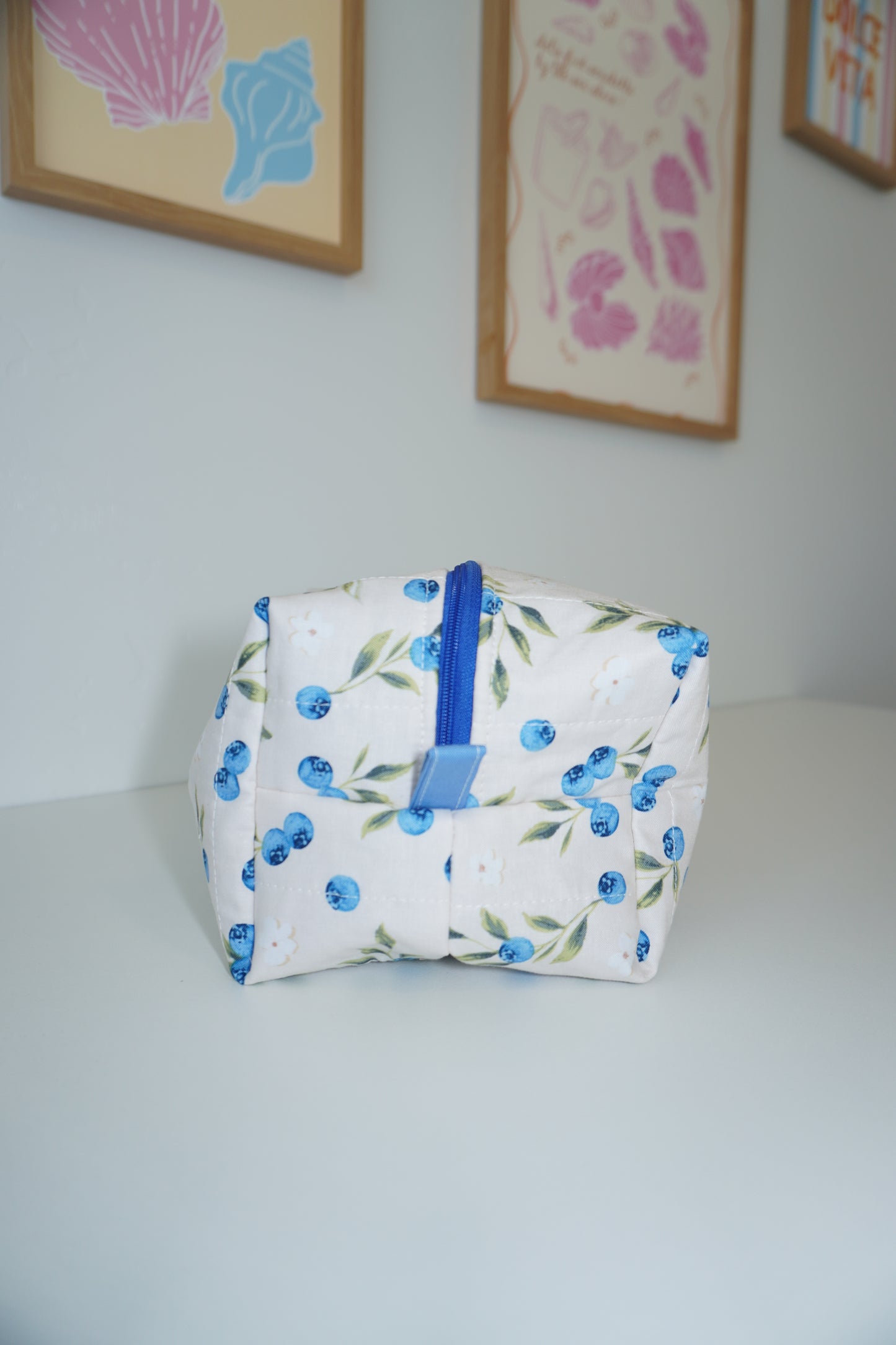 Boxy Makeup Bag - Blueberry