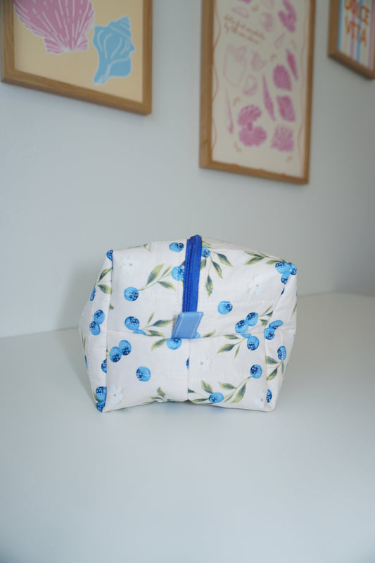 Boxy Makeup Bag - Blueberry