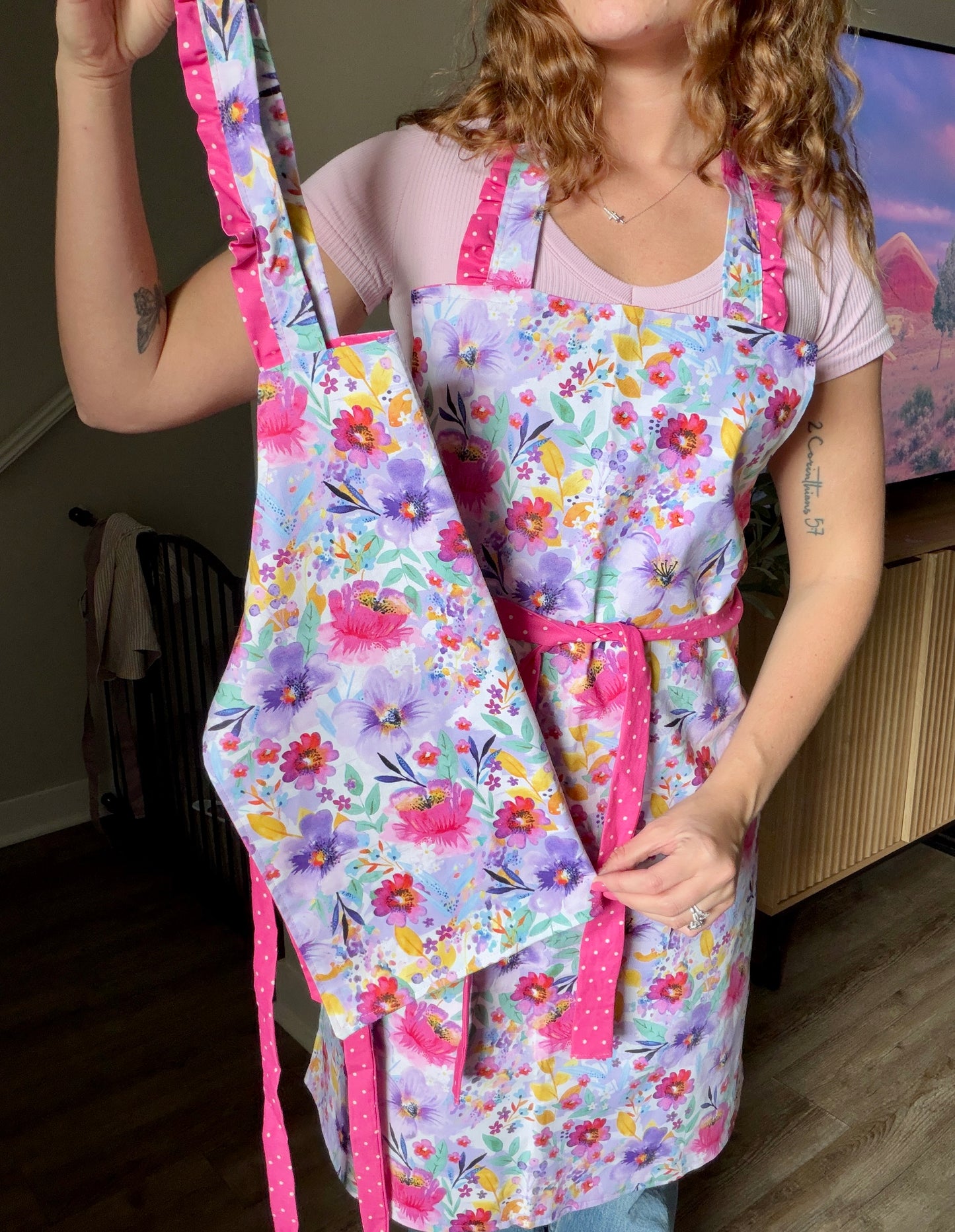 Mommy + Me Apron Set - Wildflower Garden