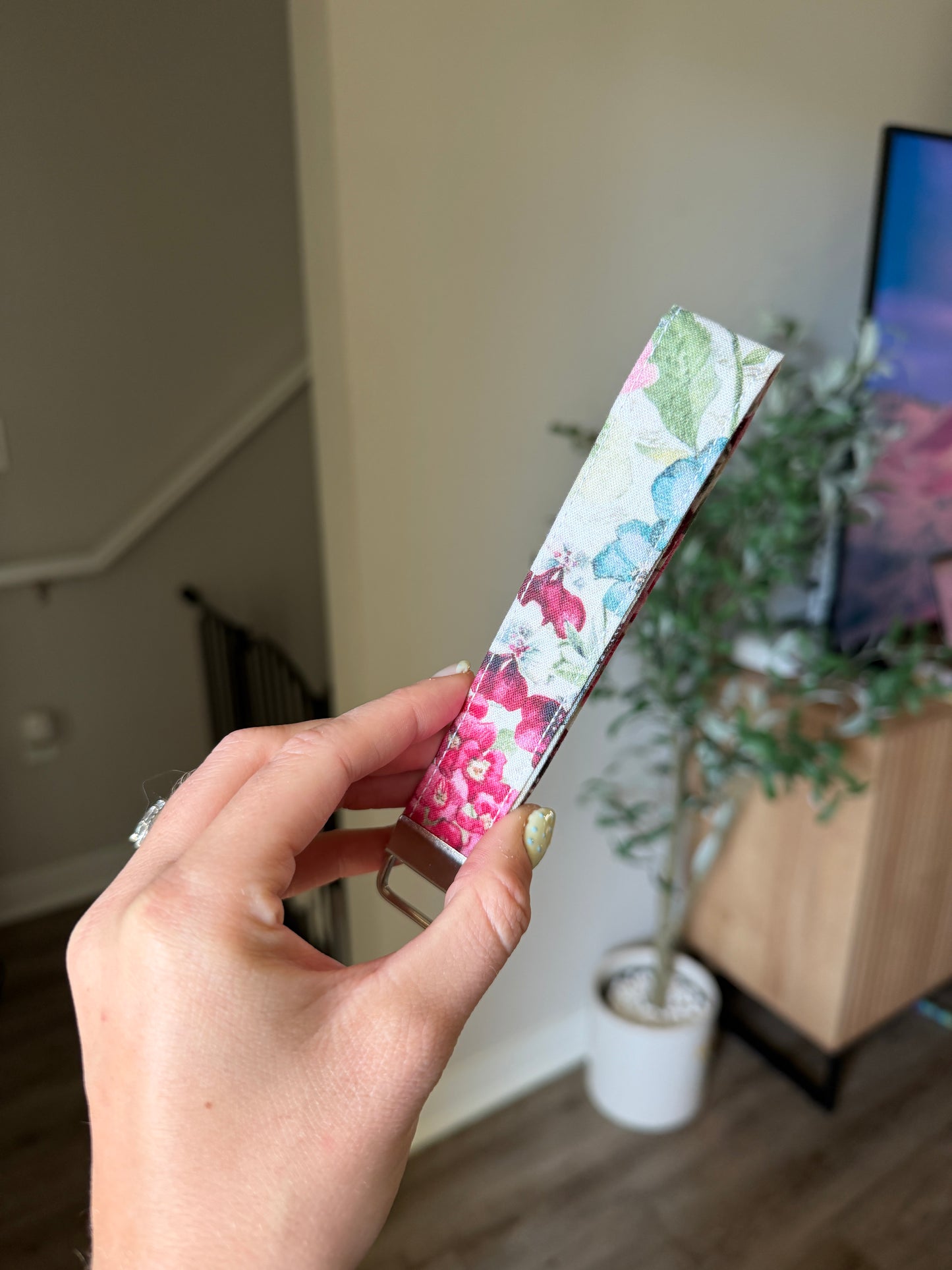 Wristlet Keychain - Butterfly Garden