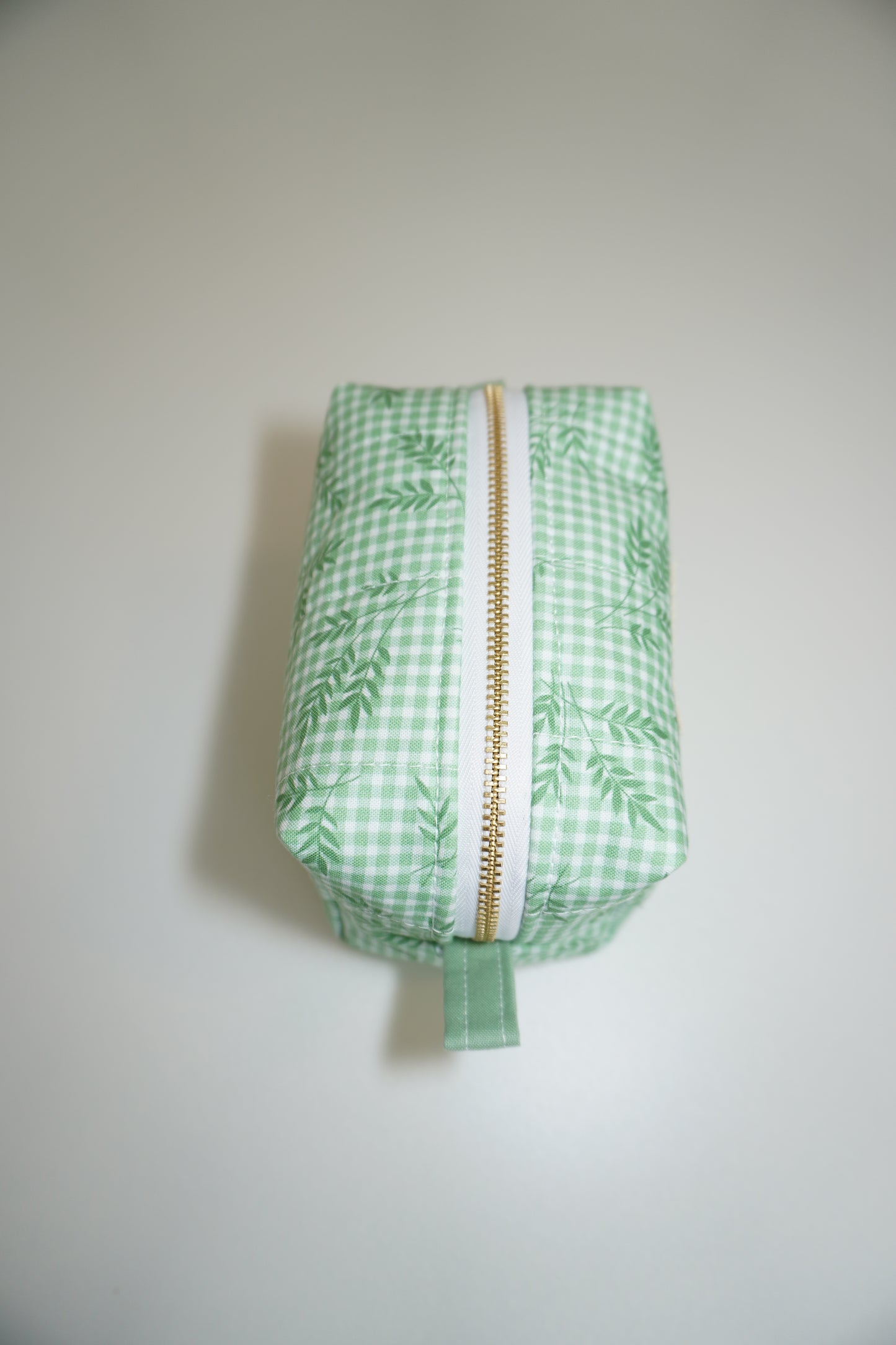 Mini Makeup Bag - Green Plaid